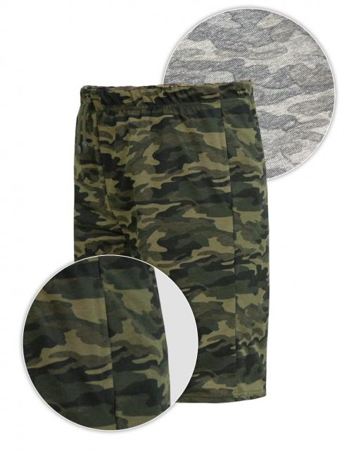 Шорты мужские ДАЧНЫЕ цв.Зеленый КМФ PALE