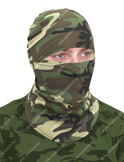 Маска-балаклава цв.Зеленый КМФ