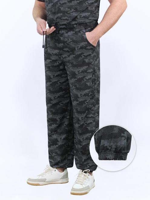 Костюм трикотажный ЛЕГИОН мужской цв.Blur КМФ черный new