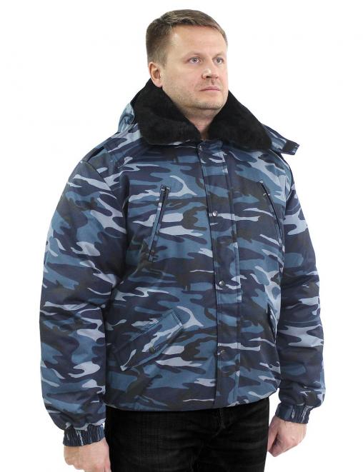 Куртка ОХРАННИК тк.Смесовая цв.Серый КМФ 