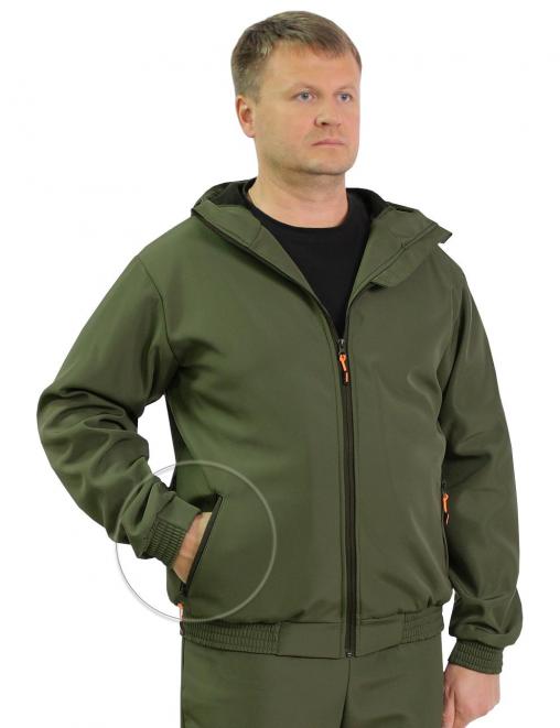 Костюм ДЕМИСЕЗОННЫЙ ГОРИЗОНТ тк.Полифлис цв.Хаки