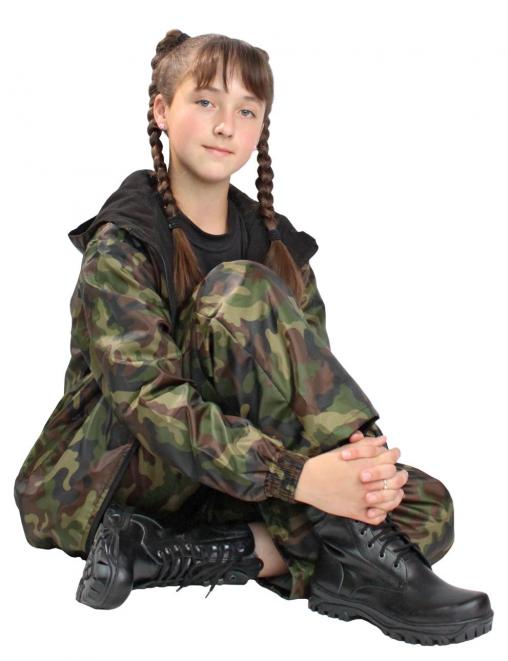 Костюм детский АЛЬФА-DEMI тк.Оксфорд цв.Зеленый КМФ