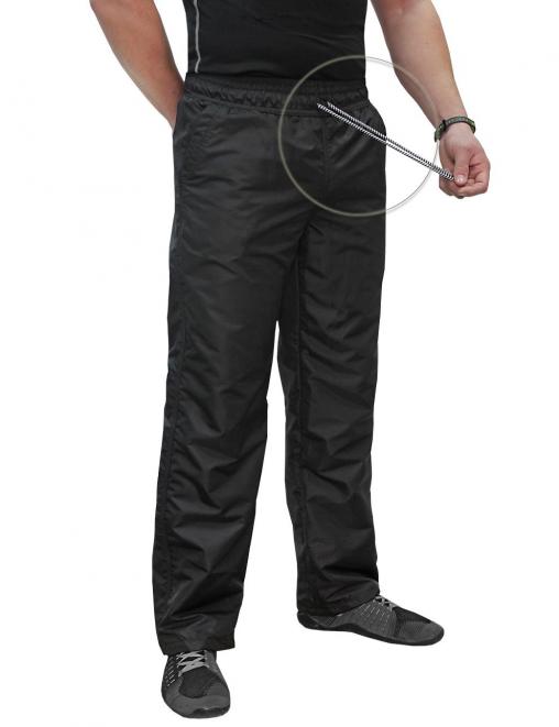 Брюки мужские утепленные RS тк.Twill Nylon/подклад флис цв.Чёрный