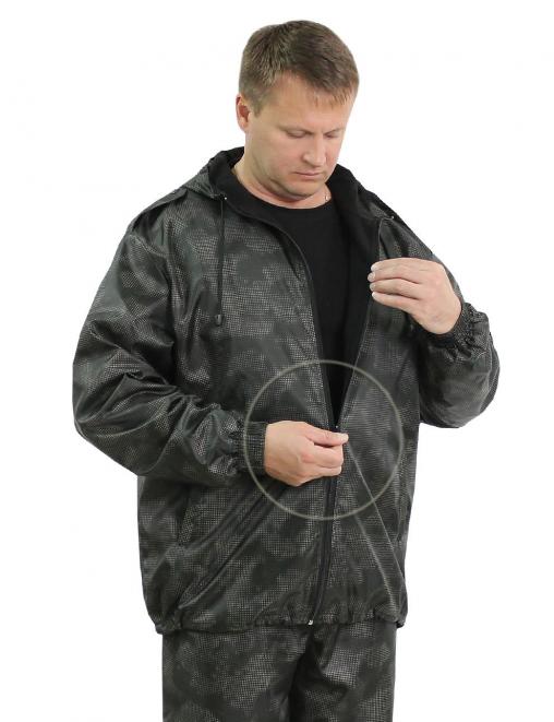 Костюм АЛЬФА-DEMI тк.Оксфорд цв.Черный КМФ