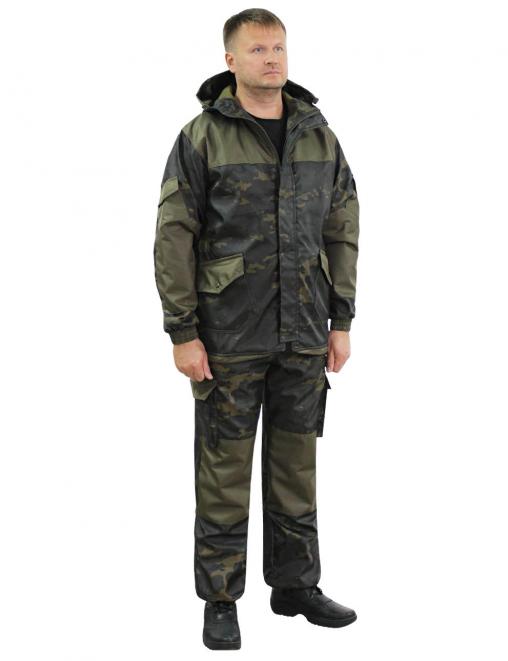 Костюм ГОРКА-ДЕМИ  RS тк.Polarfleece цв.Мультикам черный