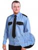 Рубашка Охранника на резинке цв.Голубой длинный рукав 