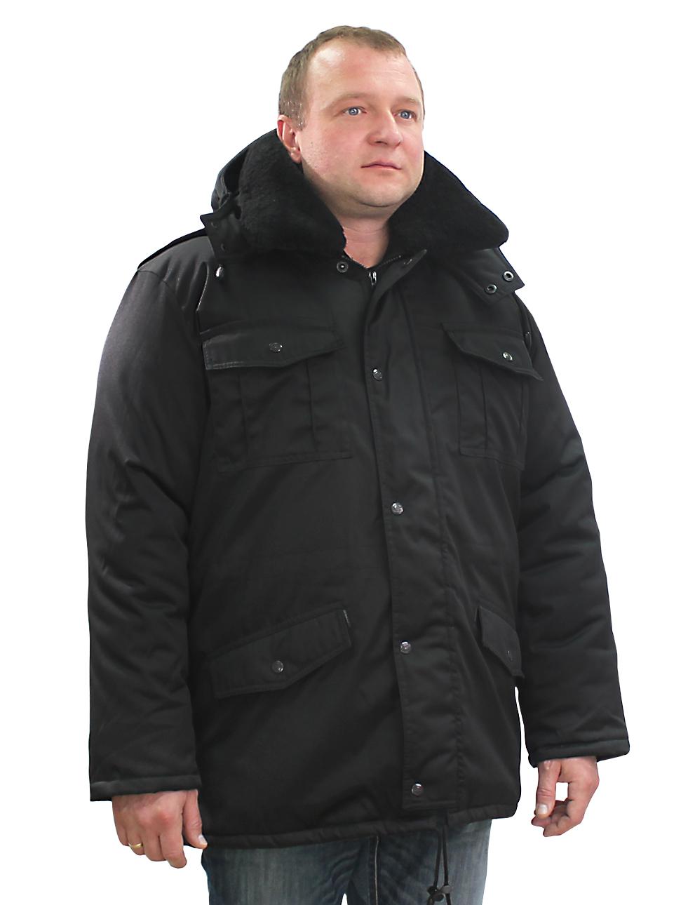 Куртка Зима тк.Смесовая Могилёв цв.Чёрный