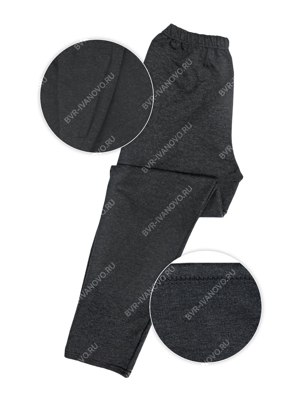 Брюки мужские тк.Футер петельный цв.Серый арт.002
