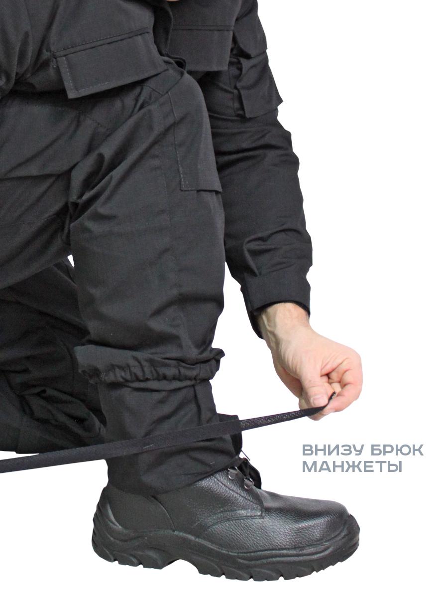 Костюм СПЕЦНАЗ тк.Рип-стоп цв.Чёрный