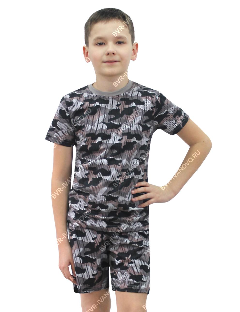 Комплект детский Зарница с шортами цв.Коричневый КМФ